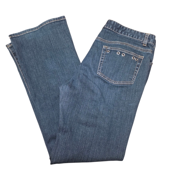 Michael Kors Flare Jeans Loose Size 10 TALL - Picture 3 of 11